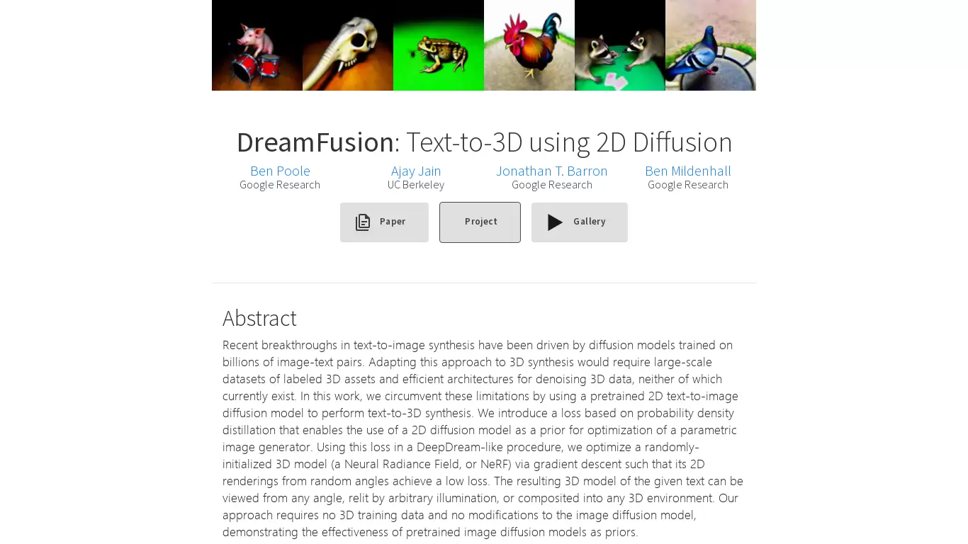 DreamFusion